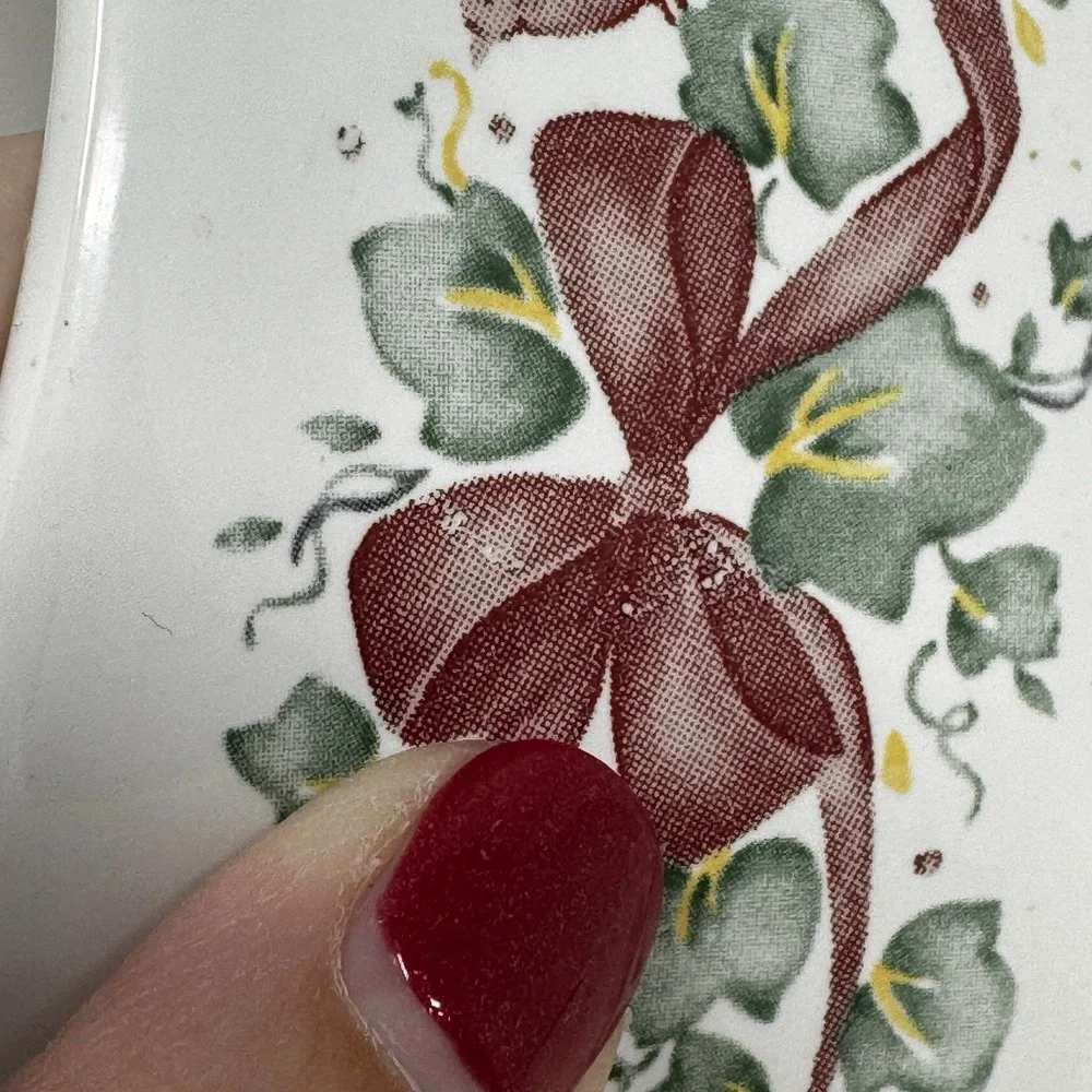 Corelle Holiday‎ CALLAWAY IVY Gravy Boat Red Bird Christmas Handle